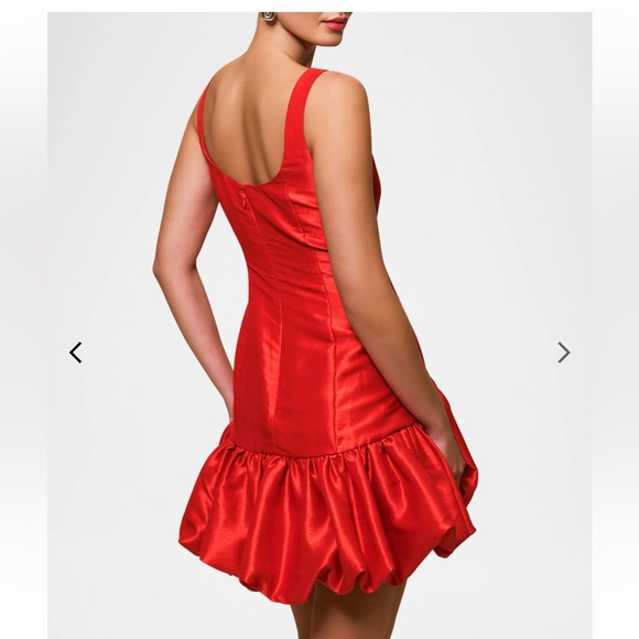 Hutch Lowry Drop-Waist Bubble Hem Mini Dress NWT - Picture 3 of 5